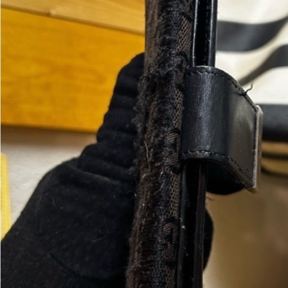 Gucci Black Patterned Accessory With Silver Detail - image 7